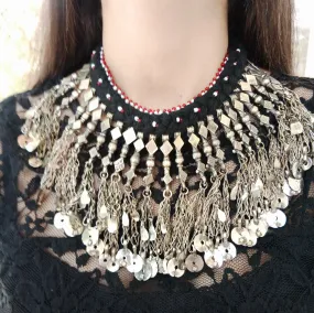 Statement Long Dangling Tassels Necklace