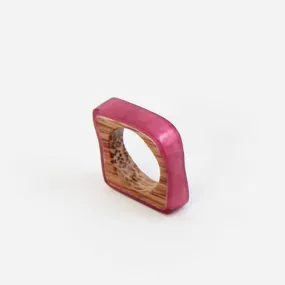 Statement Pink Stackable Ring by Sylca