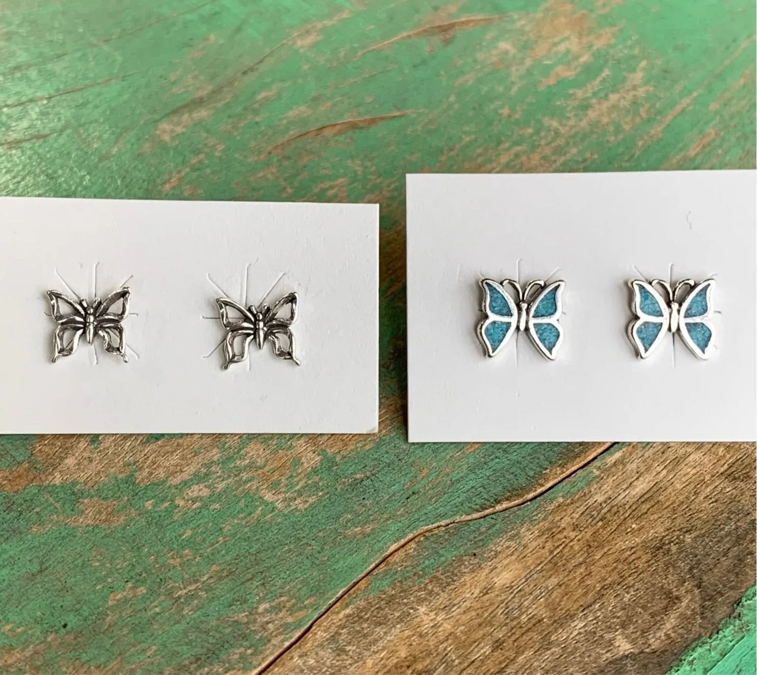 Sterling Silver Butterfly Earrings