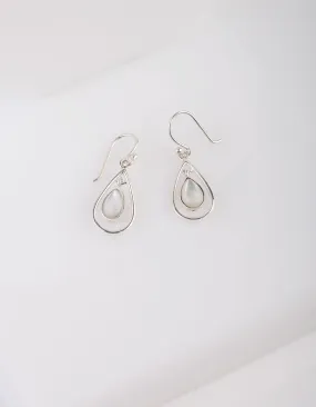 Sterling Silver Double Teardrop Earrings