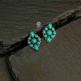 Summer Love Turquoise Silver Studs