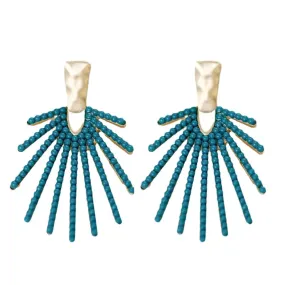 Sunburst Statement Drop Earrings