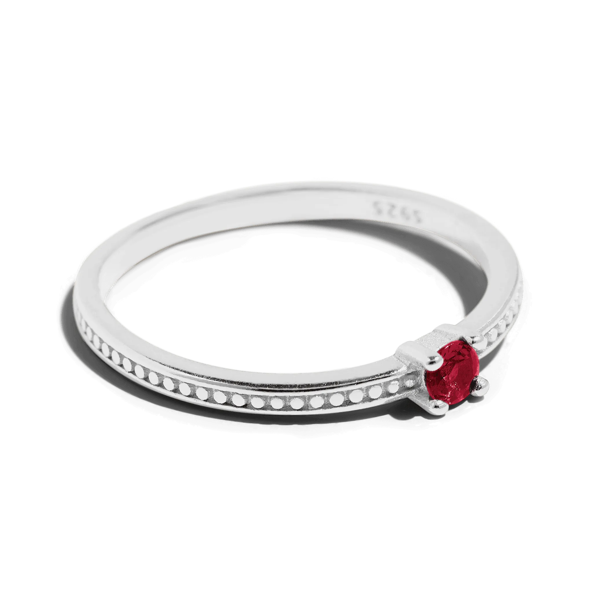 THE EMMA RING RED - Solid 14k gold