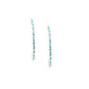 The Original Zuni Hoops - Turquoise : 2"