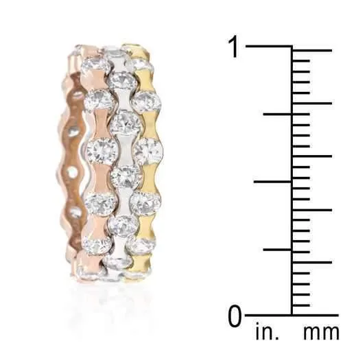 Tri-tone Stackable Rings