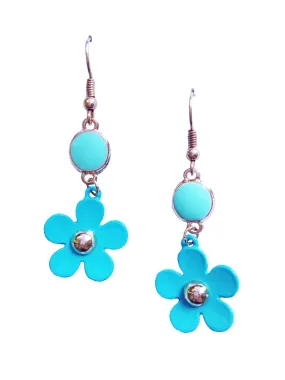 Turquoise Flower Earrings