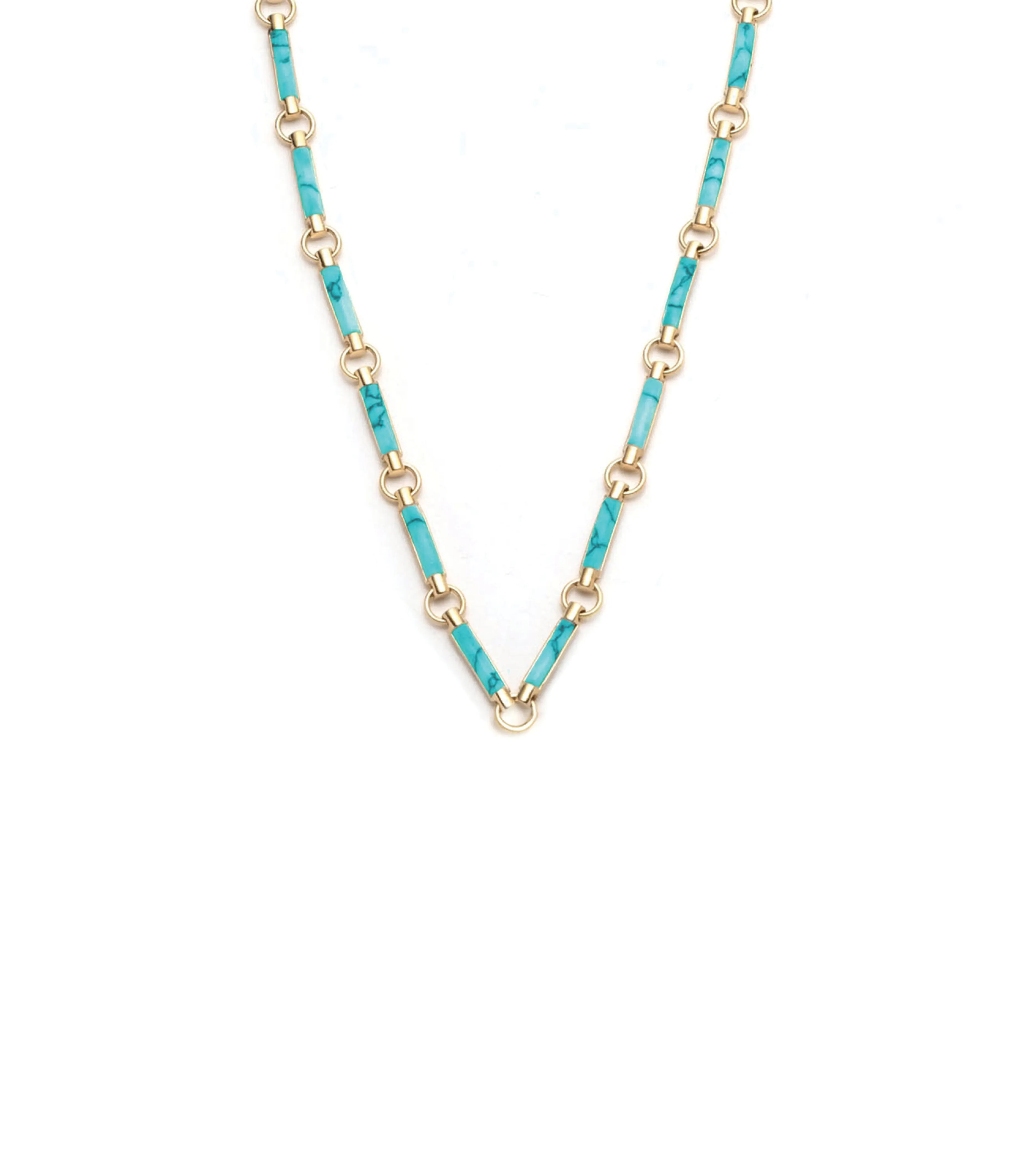 Turquoise Stone Chain Choker