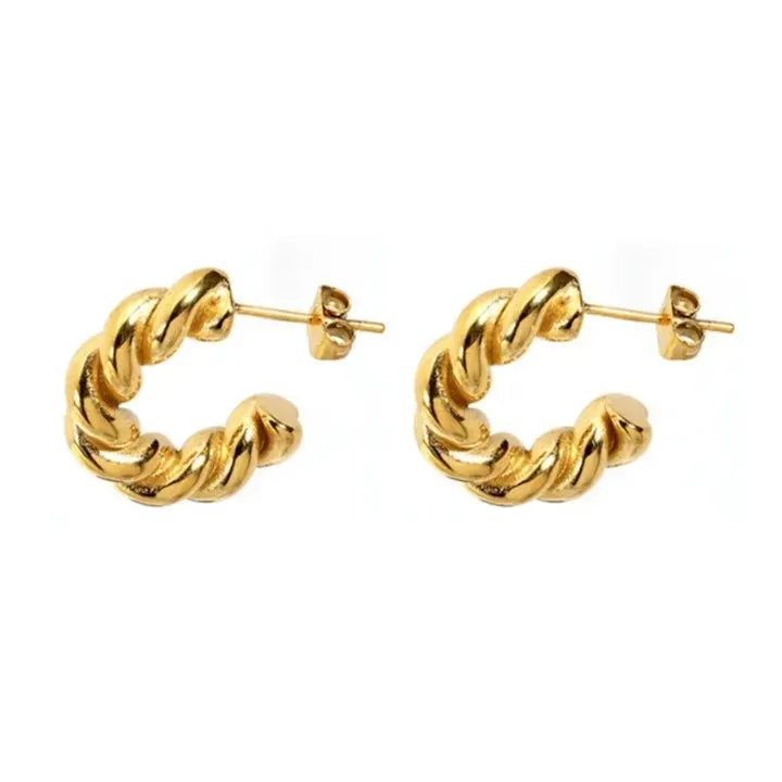 Twisted Open Hoops