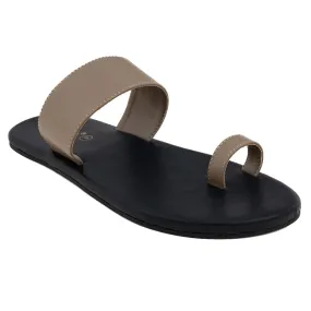 Vaana Toe-Ring Vegan Leather Slides Men