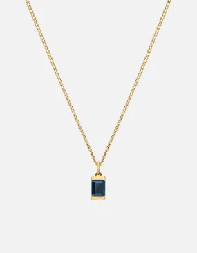 Valor Blue Topaz Necklace, Gold Vermeil