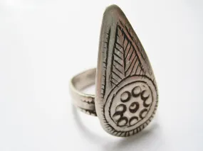 Vintage Silver Shahid Ring from Oman