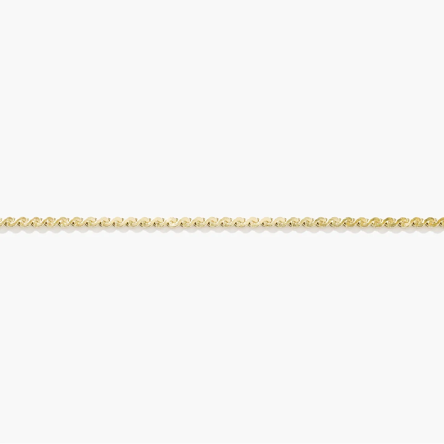 Wave Chain Anklet