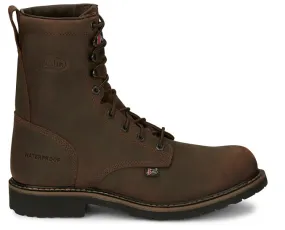 WK961 - Justin Men's Drywall Steel Toe Boot - Brown