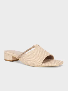 Womens "ITALIA" Stylish Block Heel Slipper