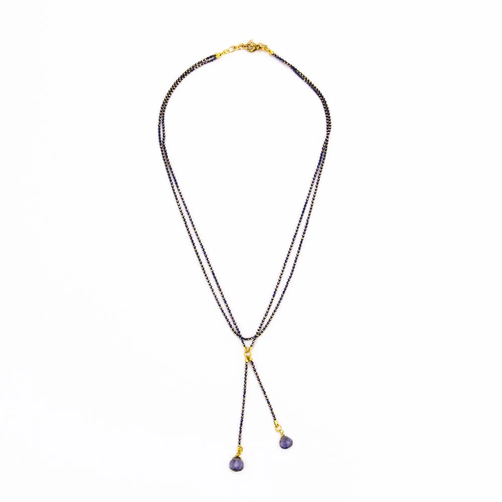 X Choker Iolite